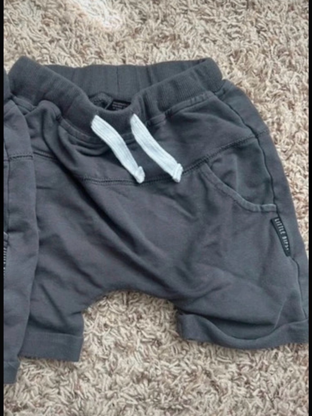 Little Bipsy Gray Drawstring Harem Shorts
